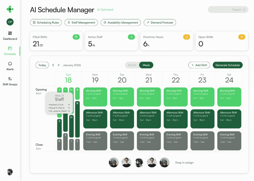 PharmaCore AI Schedule Manager